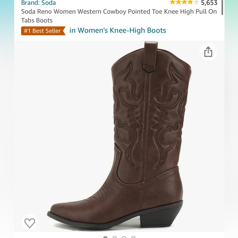 Amazon cowgirl brown boots